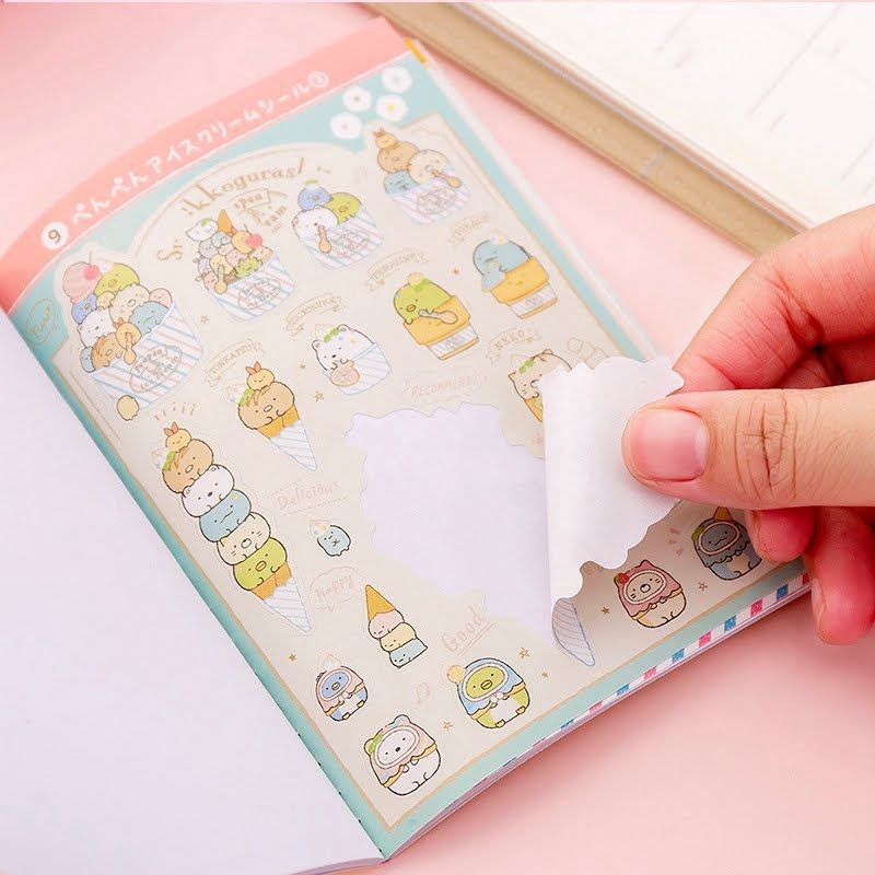 Set 335 hình dán sticker trang trí dạng sổ 16 tấm