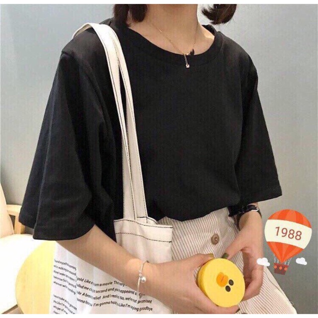 Áo thun trơn tay lửng xinh xắn