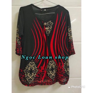 Áo kiểu trung niên voan lưới