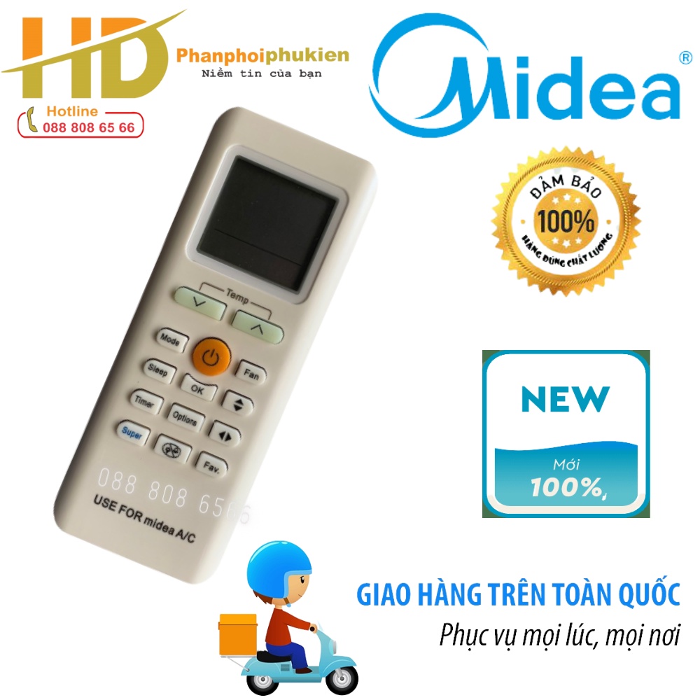 Điều khiển điều hòa Midea - Remote điều hòa Midea