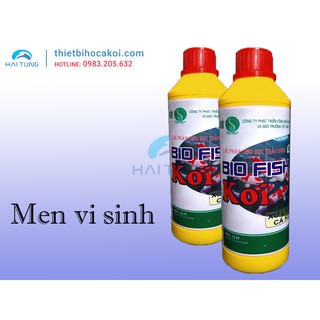 Vi Sinh Hồ Koi Bio FISH KOI 1000 ml. Vi sinh phân hủy cặn bẩn khử mùi tanh, làm trong nước hồ Koi