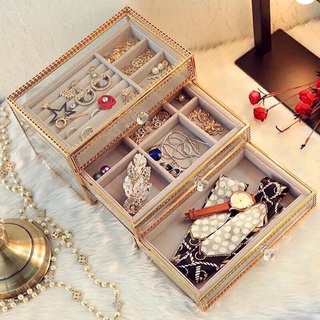 khay đựng mỹ phẩm golden