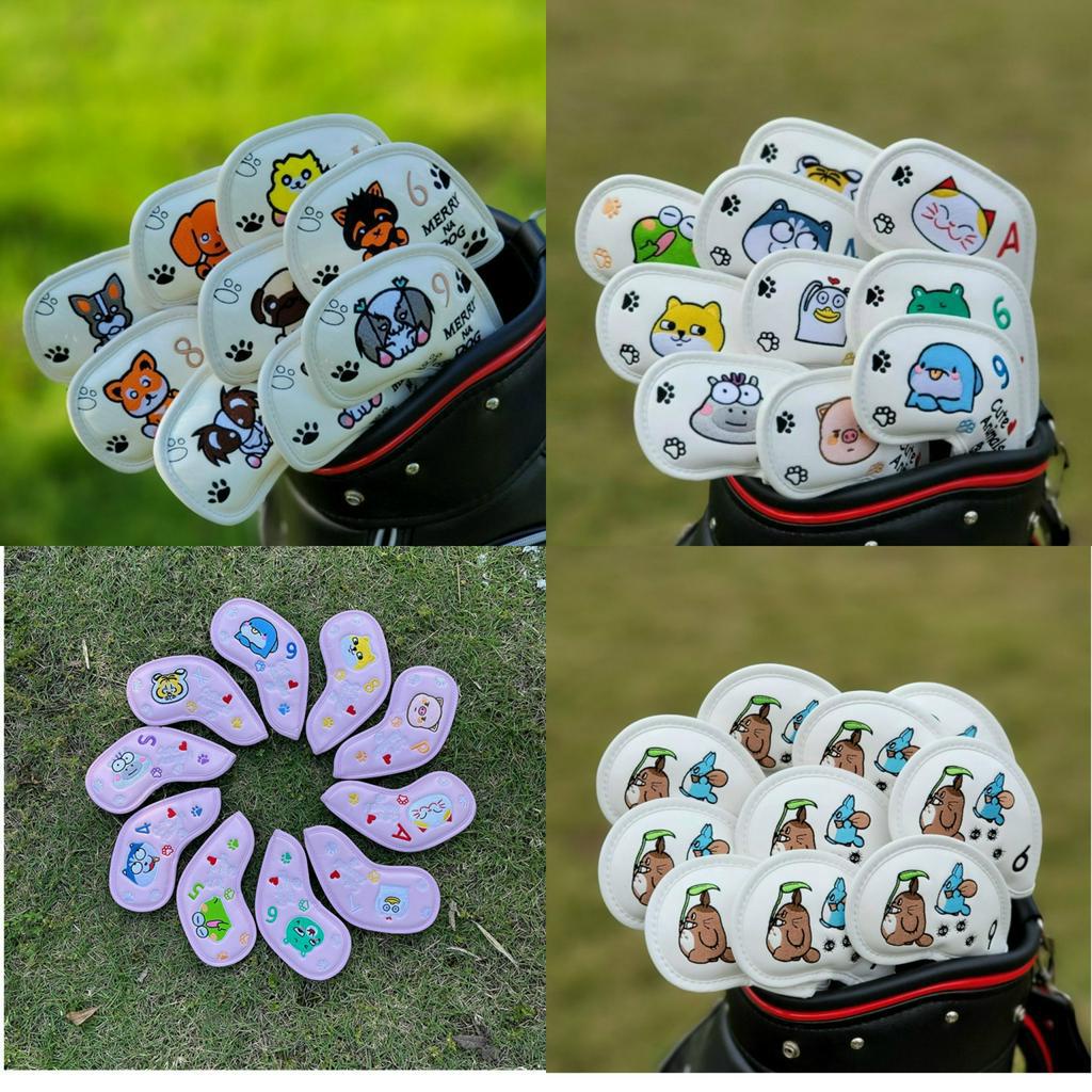 Cover gậy golf bọc đầu gậy sắt da PU chống trầy xước bụi bẩn CVG018