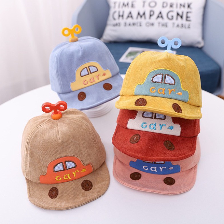 Mũ Lưỡi Trai Hình Ô TÔ Cho Bé 0-2 Tuổi Nhiều Màu (239)