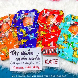 (Dưới 60kg: T.NGẮN - Q.NGẮN) ĐỒ NGỦ PIJAMA THAILAND CAO CẤP 60NN