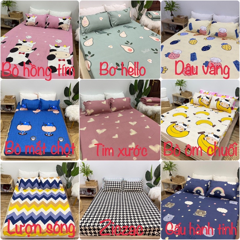 [Free ship-Xả hàng]Ga trải giường 1m 1m2 1m4 1m5 1m6 1m8 cotton poly-kẻ bàn cờ | BigBuy360 - bigbuy360.vn
