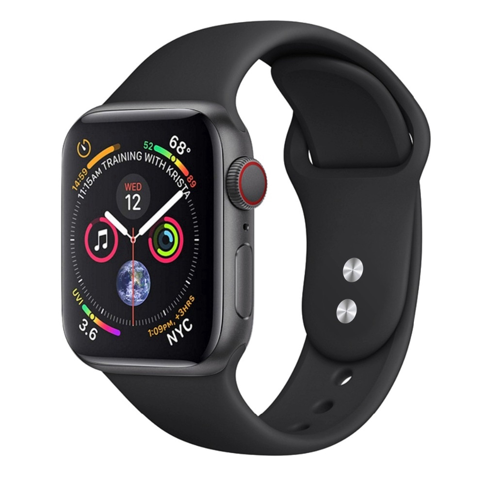 Dây Đeo Thay Thế Bằng Silicon Cho Apple Watch Series 6 SE 5 4 3 2 1 44mm/40mm 38mm 42mm