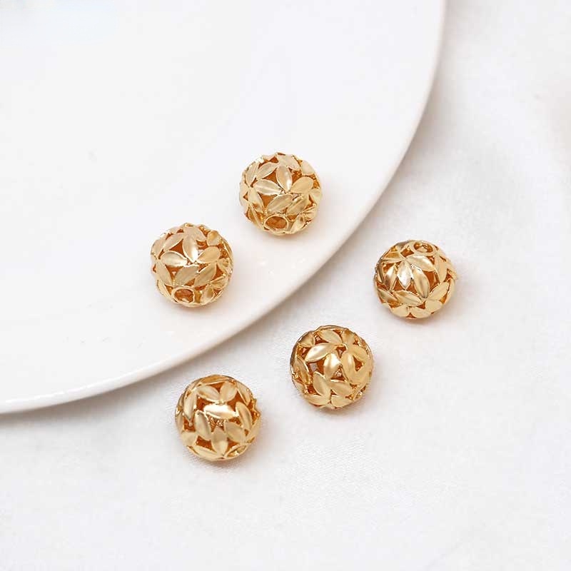 Hạt Ngọc Trai Hình Lá Tre 18K Dùng Làm Trang Sức diy