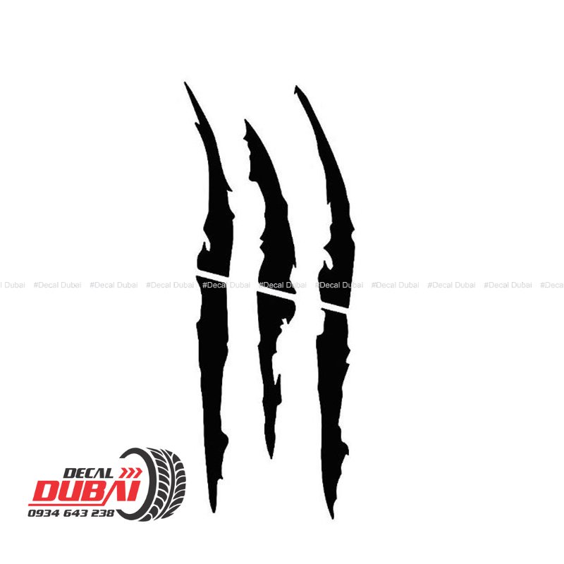 Sticker dán đèn pha xe ô tô hình móng vuốt - Decal Dán Xe Ô Tô Hình Móng Vuốt Quái Vật