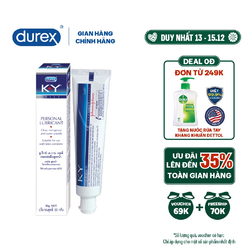 Gel bôi trơn Durex K-Y Jelly 50g