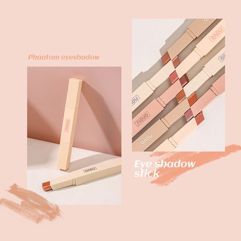 Phấn mắt NoVo Eyes Shadow dạng thỏi mix 2 đầu tiện dụng, đơn giản