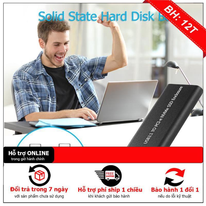 [BH12TH] Box ổ cứng di động PCIE M.2 NVME SSD Kèm Khóa M Loại C USB3.1 | BigBuy360 - bigbuy360.vn