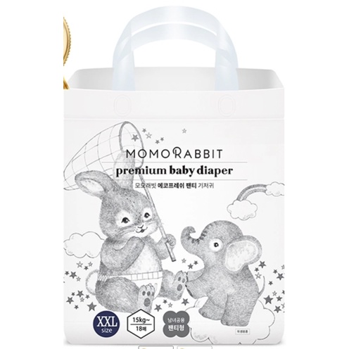 Bỉm momo rabbit nội địa HÀN Quốc dán/quần đủ size S36/M32/L30/xl28/L28/xl22/xxl18