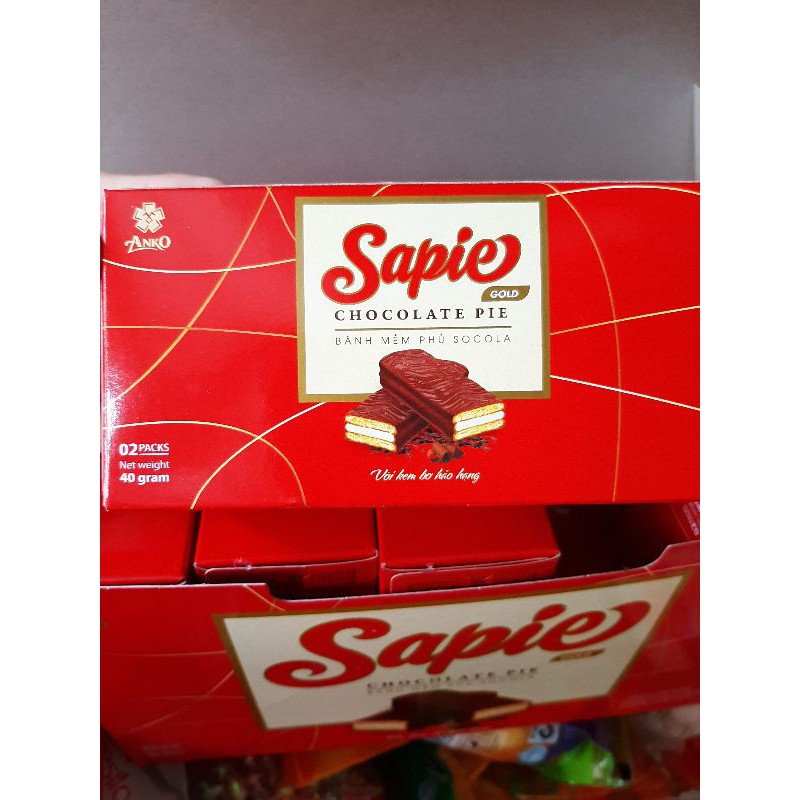 Bánh hộp lốc- bánh mềm phủ Socola Sapie 400g