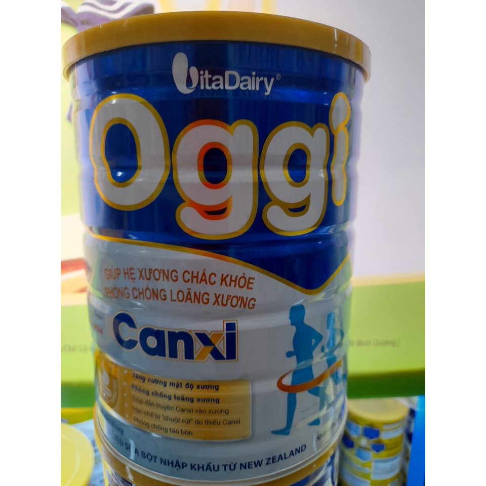 Lon Sữa 900g Oggi Canxi Vitadairy Giúp Hệ Xương Chắc Khỏe