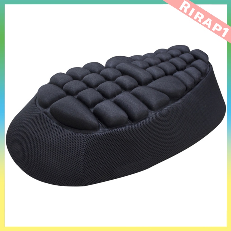  Motorcycle Air Seat Cushion Pressure Relief Air Pad Fits Most Seats, 610 x 300 x 40mm, Black 3D gap for excellent ventilation performance,