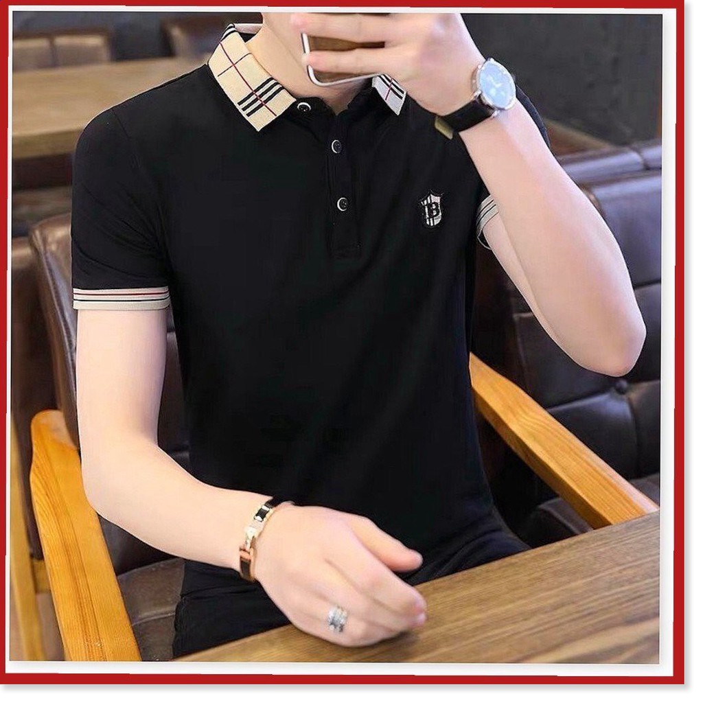 Áo Thun Nam Cổ Bẻ Ngắn Tay Trẻ Trung Năng Động ✮✮✮ HP