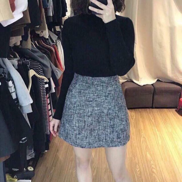 Quần váy dạ mango VNXK