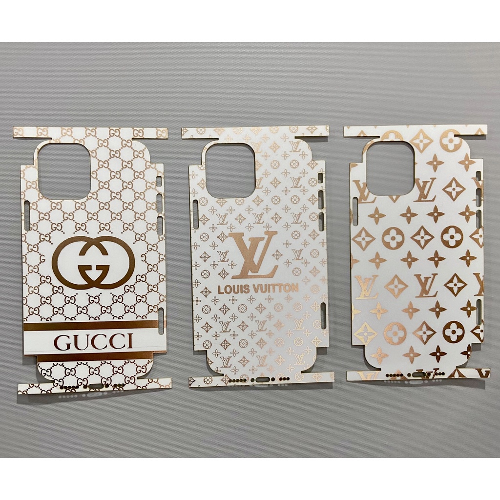 Miếng dán PPF bo full viền hoạ tiết thời trang mạ vàng hồng cực đẹp dễ dán