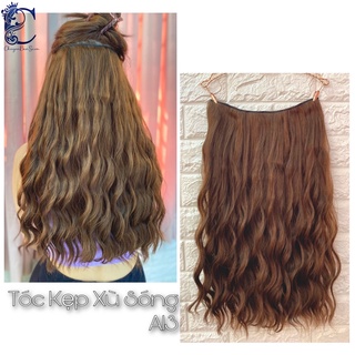 Giảm 20k.[ FREE SHIP] .Tóc giả kẹp xù mì dài 60p.Tơ cao cấp hàn quốc