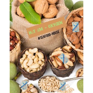 Gói hút ẩm hấp thụ oxygen 50cc "1 túi 300 gói" bảo quản thực phẩm, nông sản, ngăn ngừa nấm mốc.hút ẩm máy ảnh,tủ quần ao