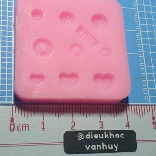Khuôn nặn đồ chơi đất sét - resin [ Mini Food Y-08 ] 🎂🍩🍪