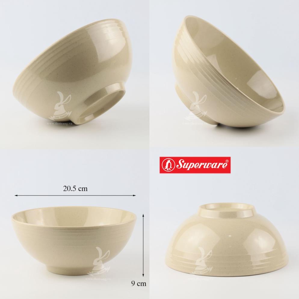 Tô Bún, Phở Màu Nâu Nhựa Melamine Srithaisuperware Thái Lan cao cấp