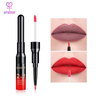 [Hàng mới về] Son Kem Lì Kết Hợp Chì Kẻ Viền Môi 2 Trong 1 Chống Thấm Nước