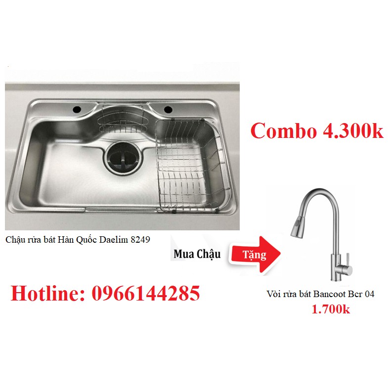 Chậu rửa bát Daelim Hàn Quốc 8249