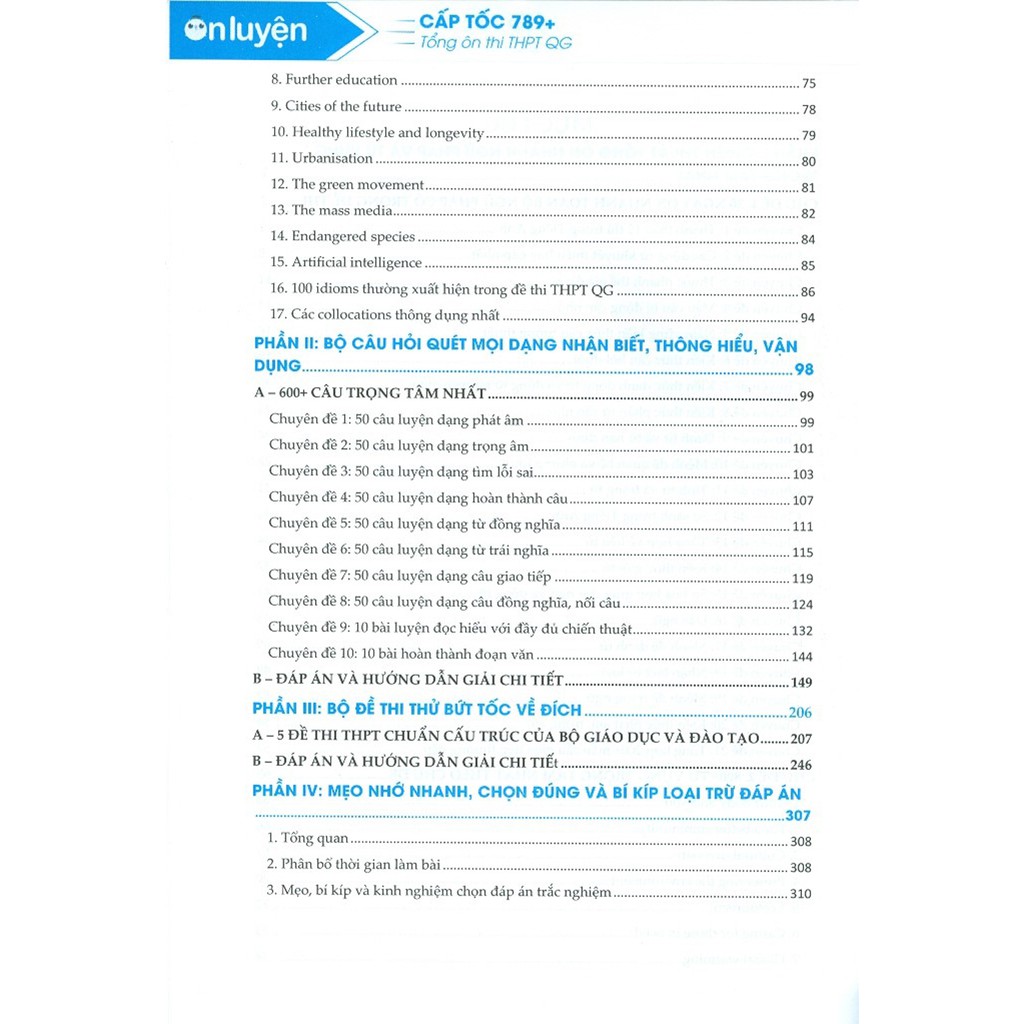 Sách - Cấp Tốc 789+ Tổng Ôn Thi THPT Quốc Gia Môn Anh