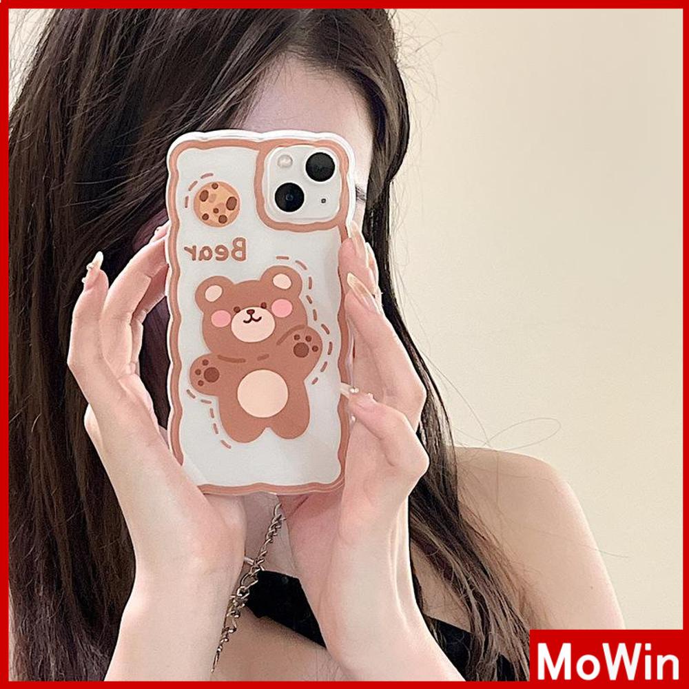 iPhone Case Silicone Soft Case Clear Case Airbag Shockproof Camera Cover Protection Bear Cute Compatible For iPhone 11 iPhone 13 Pro Max iPhone 12 Pro Max iPhone 7 Plus iPhone xr