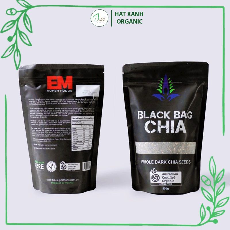 Hạt chia úc Black Bag Chia gói 500g