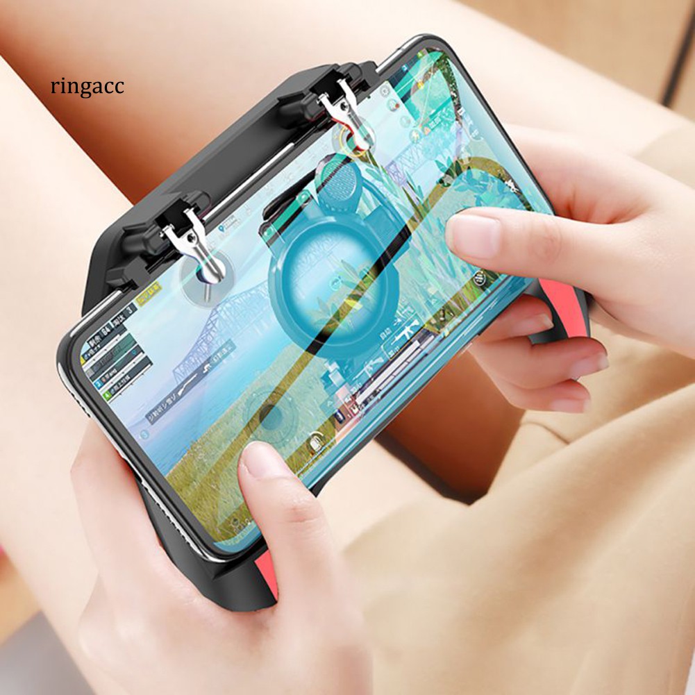 Tay cầm điều khiển chơi game 4 ngón RCC_H10 có quạt tản nhiệt đôi cho điện thoại