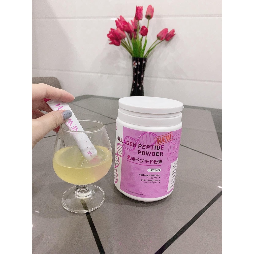 Collagen thủy phân peptid Hayuki Nhật Bản chính hãng mờ nám trắng da