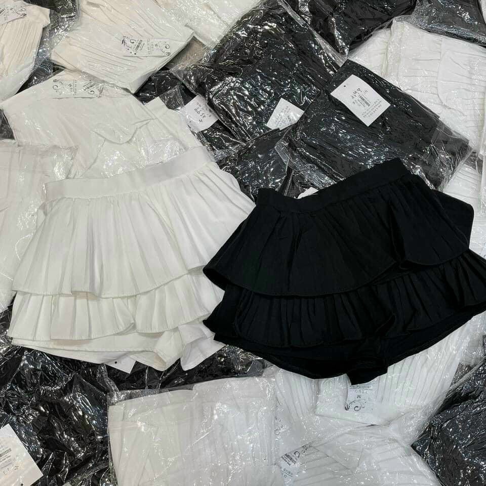 Chân váy xếp ly 2 Tầng có quần trong có 3 size