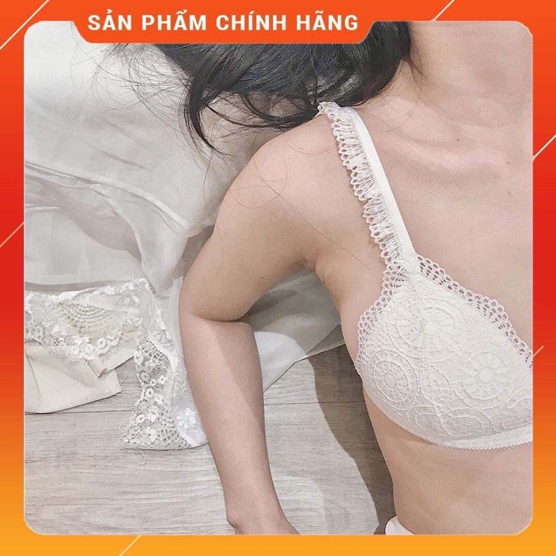 Bộ đồ lót nữ thiết kế trắng có mút nữ cao cấp BRAHY 057