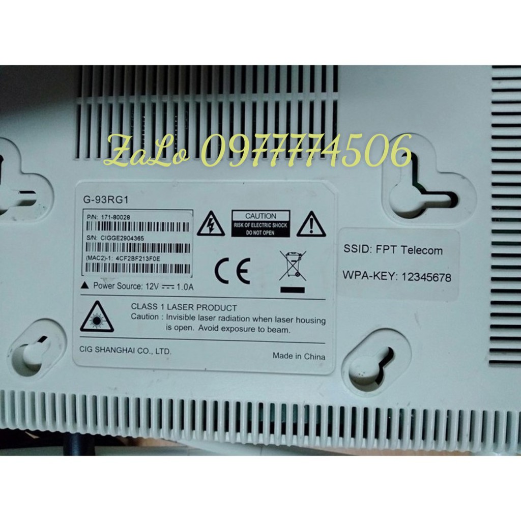 Modem Phát WIFI quang F.P.T G-93GR1 2 râu và 4 cổng LAN - Modem Chính Hãng | BigBuy360 - bigbuy360.vn
