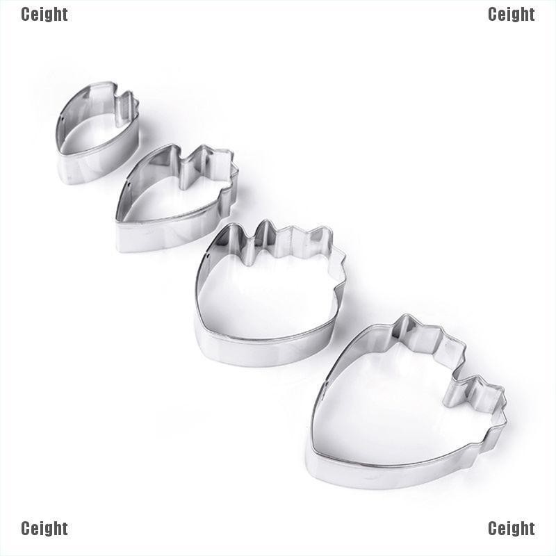 Set 4 Khuôn Cắt Kẹo Mềm Trang Trí Bánh Hình Hoa Mẫu Đơn