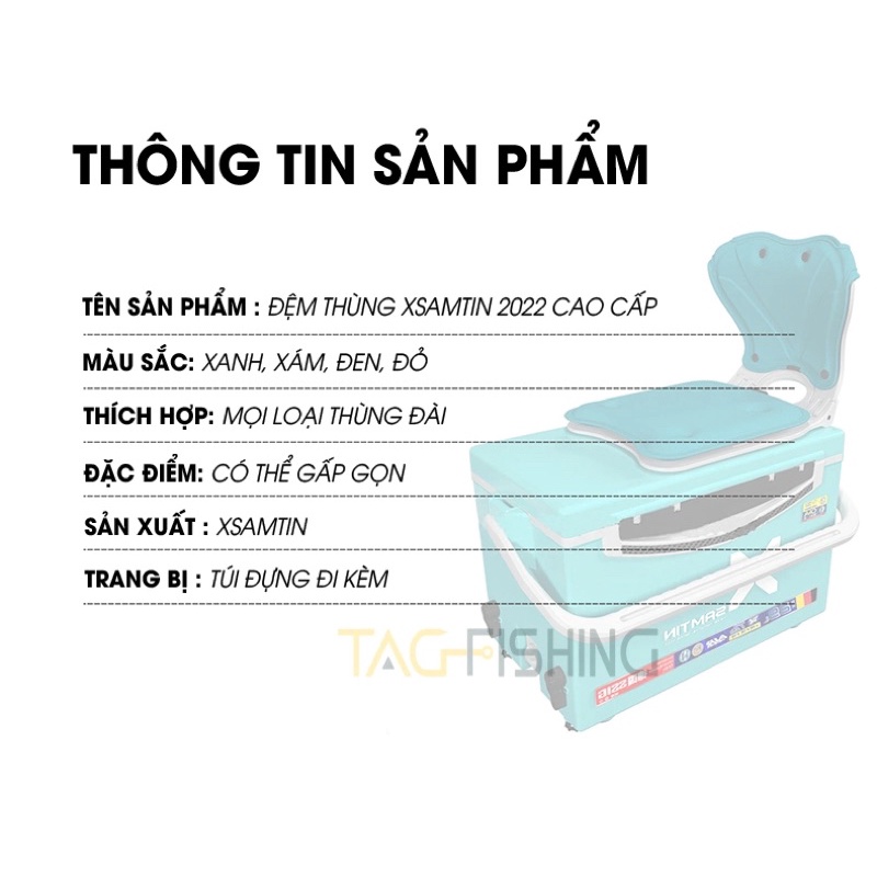 Đệm Thùng Tựa Lưng Xsamtin 2022 Cao Cấp - Chính Hãng