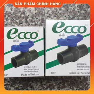 Bộ 2 van nước Ecco phi 21 & 27 nhập khẩu từ Thái Lan