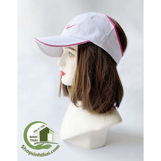 Nón kết - nón mũ lưỡi trai nửa đầu - nón thể thao đi biển - màu trắng
