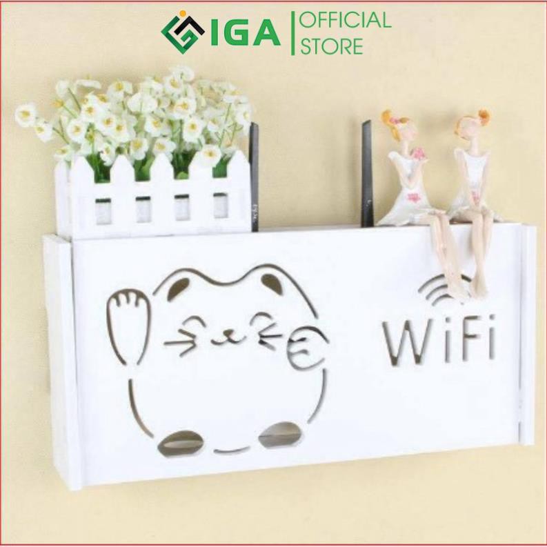 [SALE SỐC] Hộp kệ modem Wifi họa tiết dễ thương - IG345 [Freeship 10k]