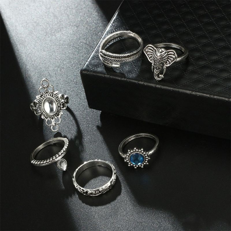 Nhẫn Mạ Bạc 2K Phong Cách Cổ Điển Cho Nữ