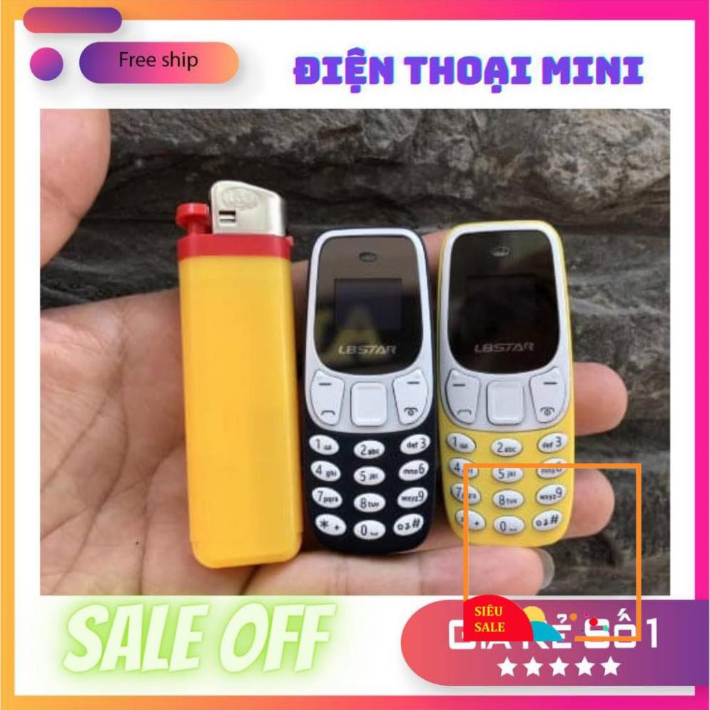 [SIÊU XINH😍] Điện Thoại mini siêu nhỏ 2 sim –  THAY ĐỔI GIỌNG NÓI - 2 SIM 2 SÓNG NGHE GỌ