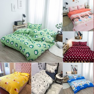 Drap Giường 💥FREESHIP💥 Bộ Chăn Ga Gối Cotton 3D 💲THANH LÝ💲 Ga Trải Giường