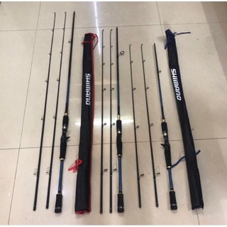 Cần lure shimano 2 ngọn đứng hoặc ngang 1m8 - 2m1 - 2m4