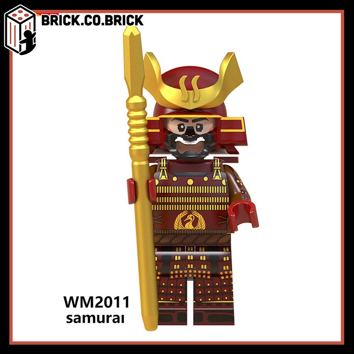 WM6096 - Đồ chơi lắp ráp mô hình minifigure lính non lego- Samurai Với Giáp Tuyệt Đẹp -Armor Võ Sĩ Đạo Nhật Bản Mẫu Mới