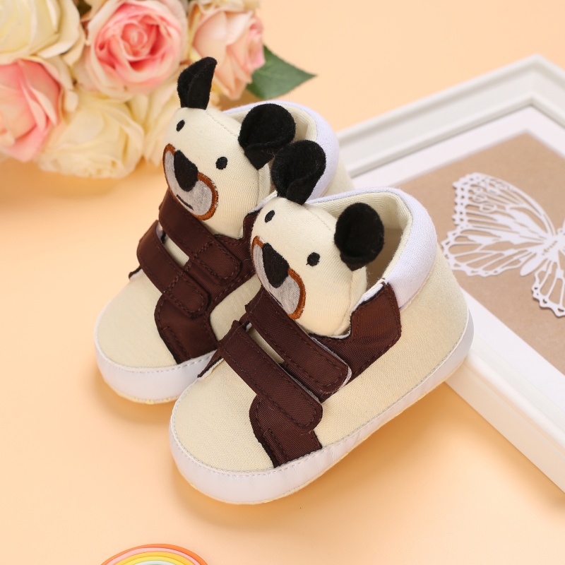 Giày Tập Đi Đế Mềm Họa Tiết Hoạt Hình Dễ Thương Cho Bé Trai