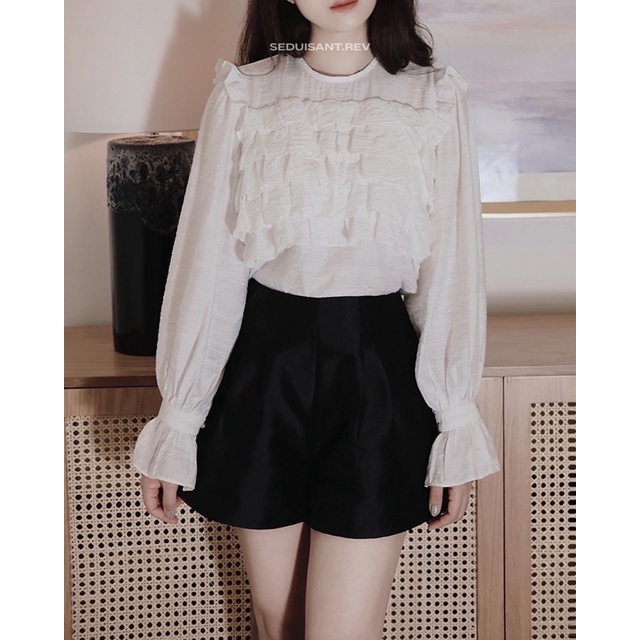 DIANA TOP - áo sơ mi đũi tơ SEDUISANT.REV