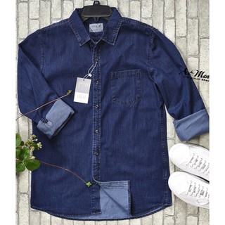 Áo Khoác Jean Sơ Mi Denim Nam Cao Cấp